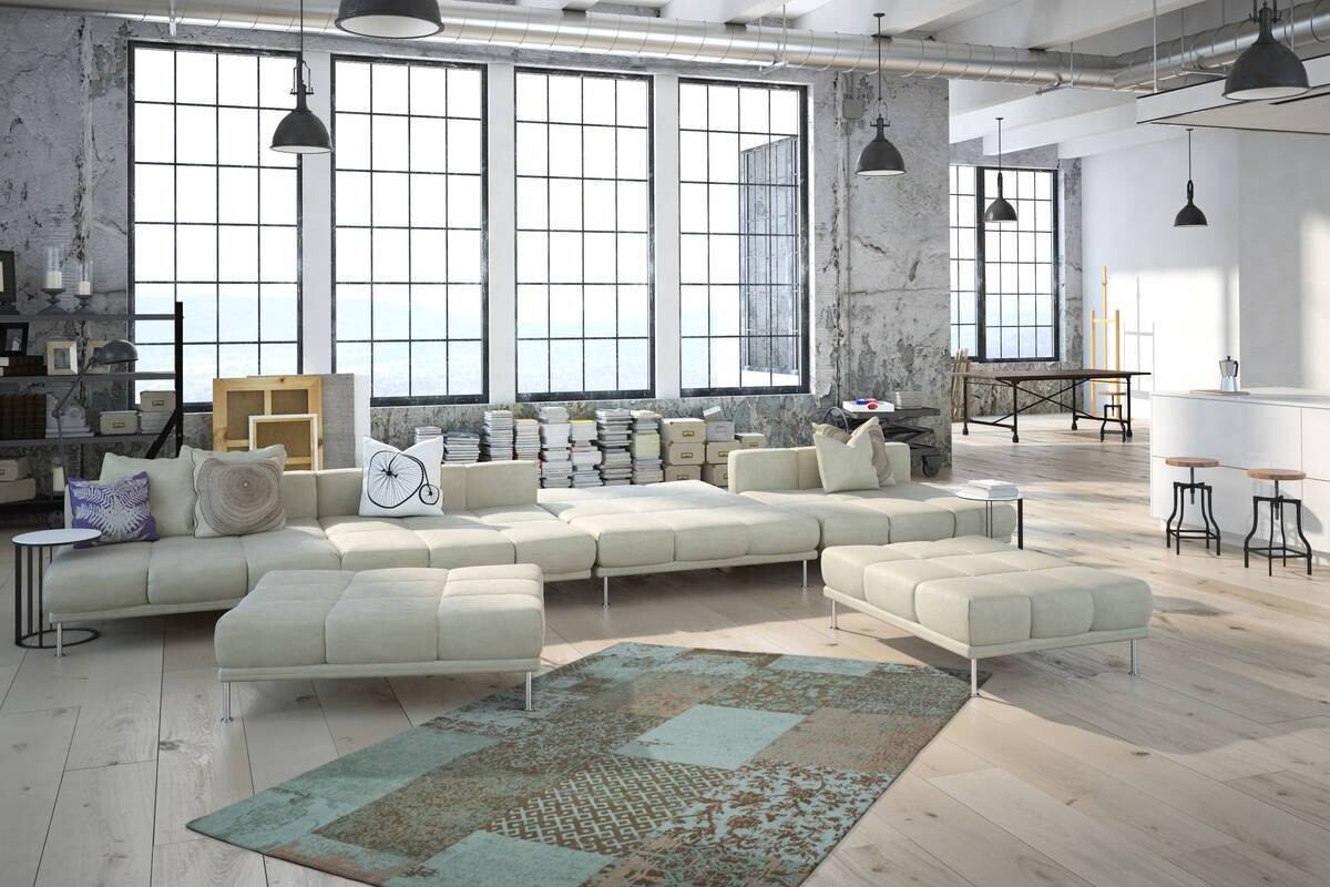 360Living Teppich Symphony türkis B/L: ca. 120x170 cm