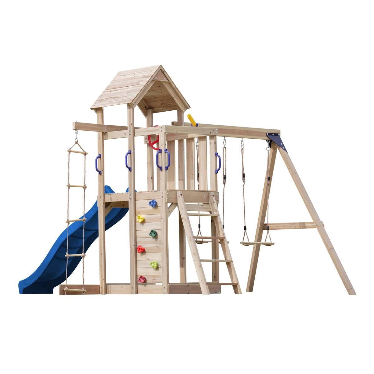 AXI Spielturm Moos blau B/H/L: ca. 342x267x375 cm