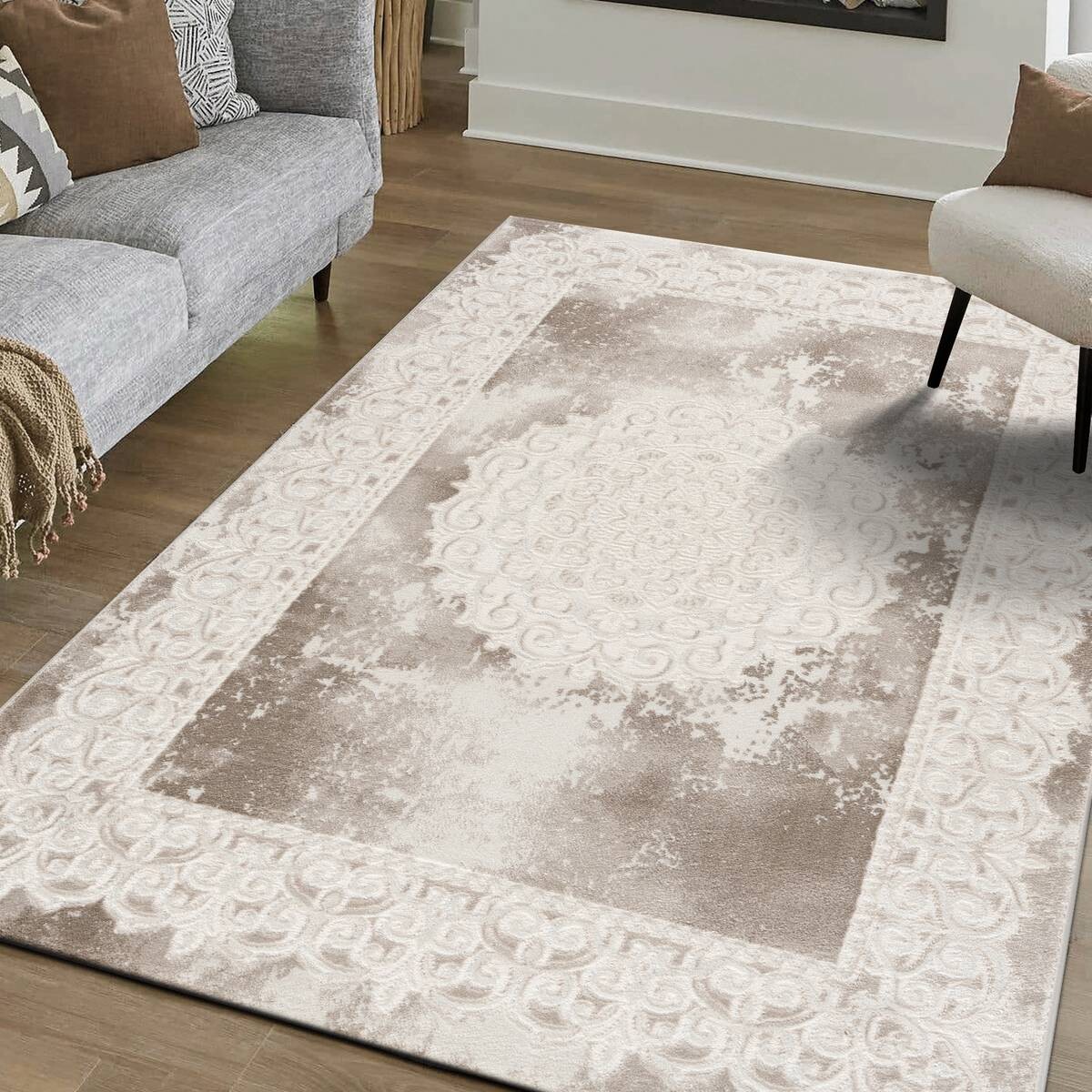 Sanat Teppich Harmony beige B/L: ca. 80x300 cm