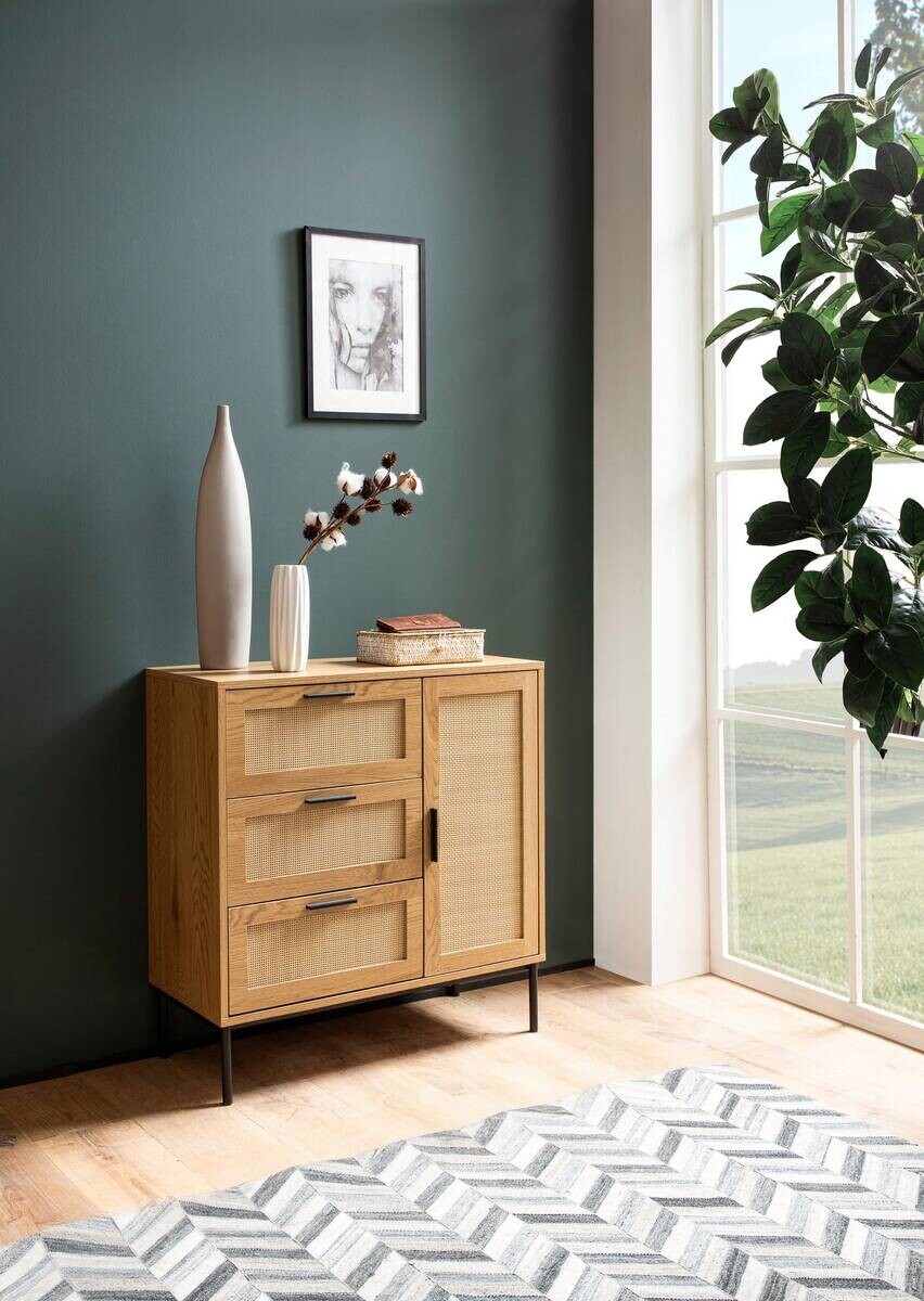 Sideboard natur Eiche Optik B/H/T: ca. 80x82x36 cm