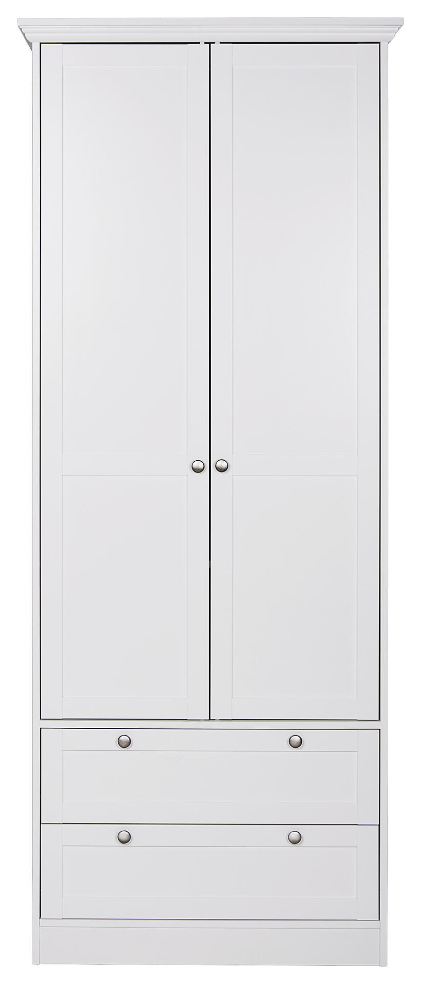 Kleiderschrank Landwood weiß B/H/T: ca. 80x200x51 cm