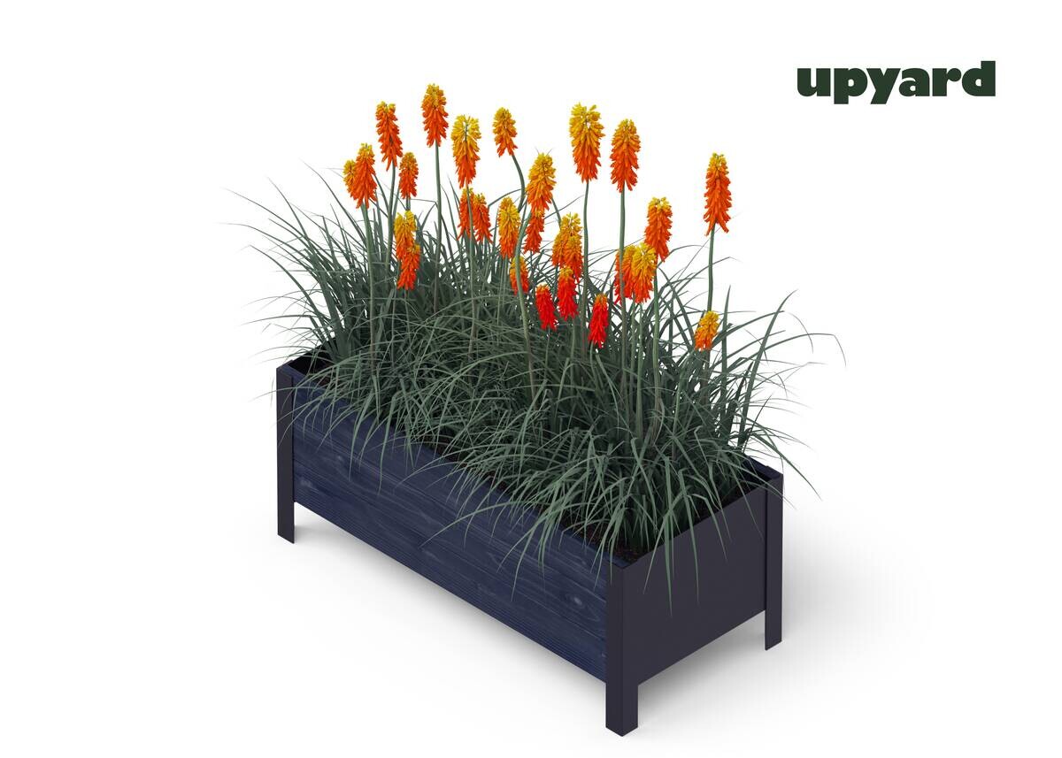 UPYARD Hochbeet MODERN schwarz Holz B/H/L: ca. 36x32x78 cm