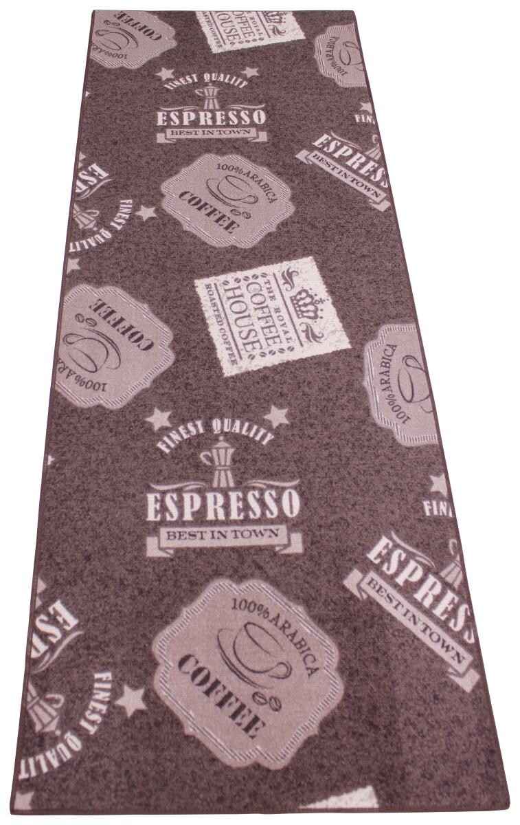 Küchenläufer Coffe Patterns braun B/L: ca. 67x180 cm