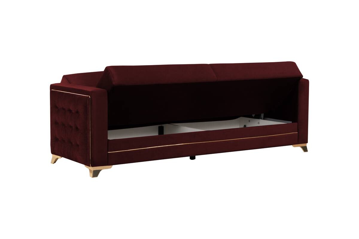 Sofa 3-2-1 Cavana bordeaux Microfaser