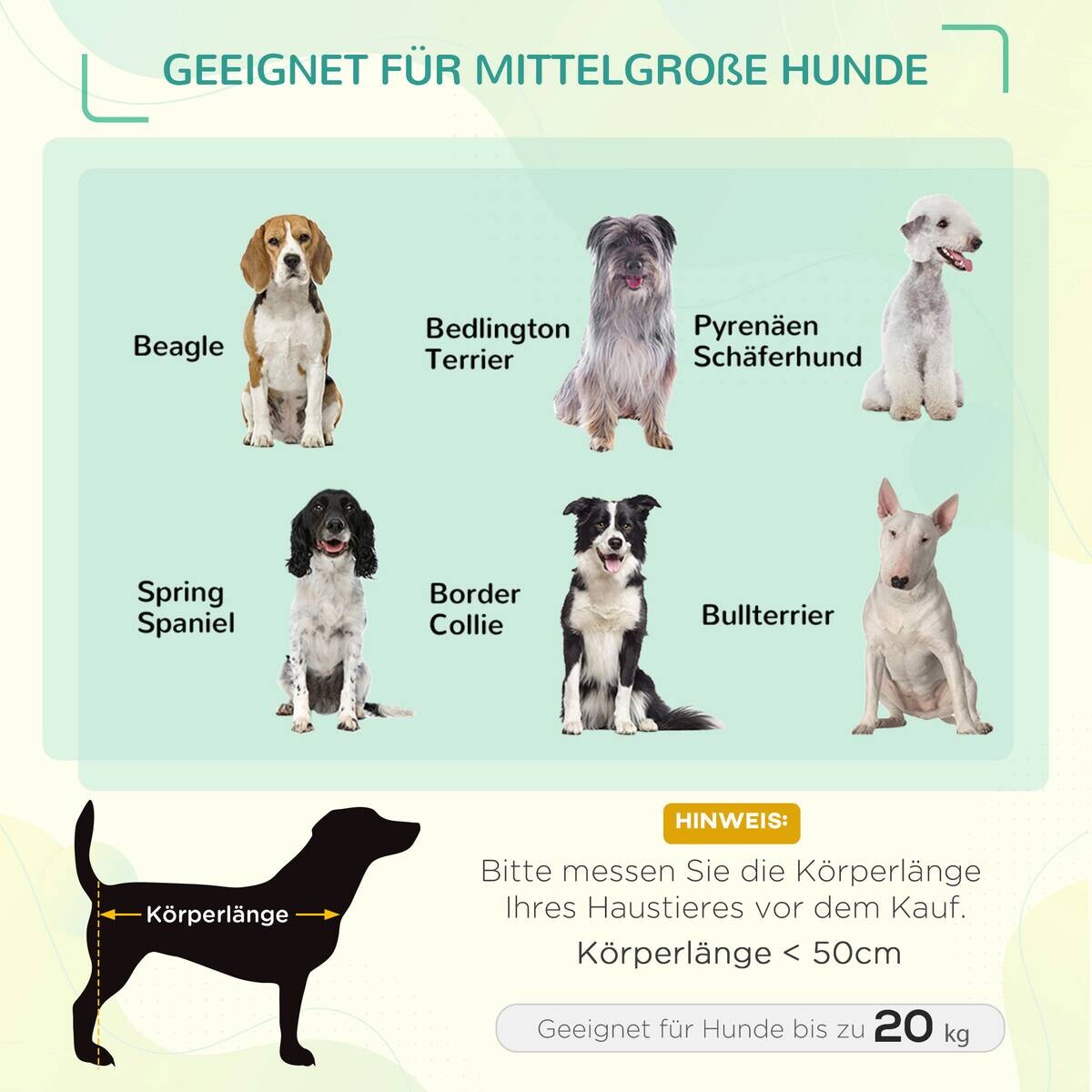 PawHut Hunde-Zubehör schwarz Polypropylen B/H/L: ca. 61x76x73 cm