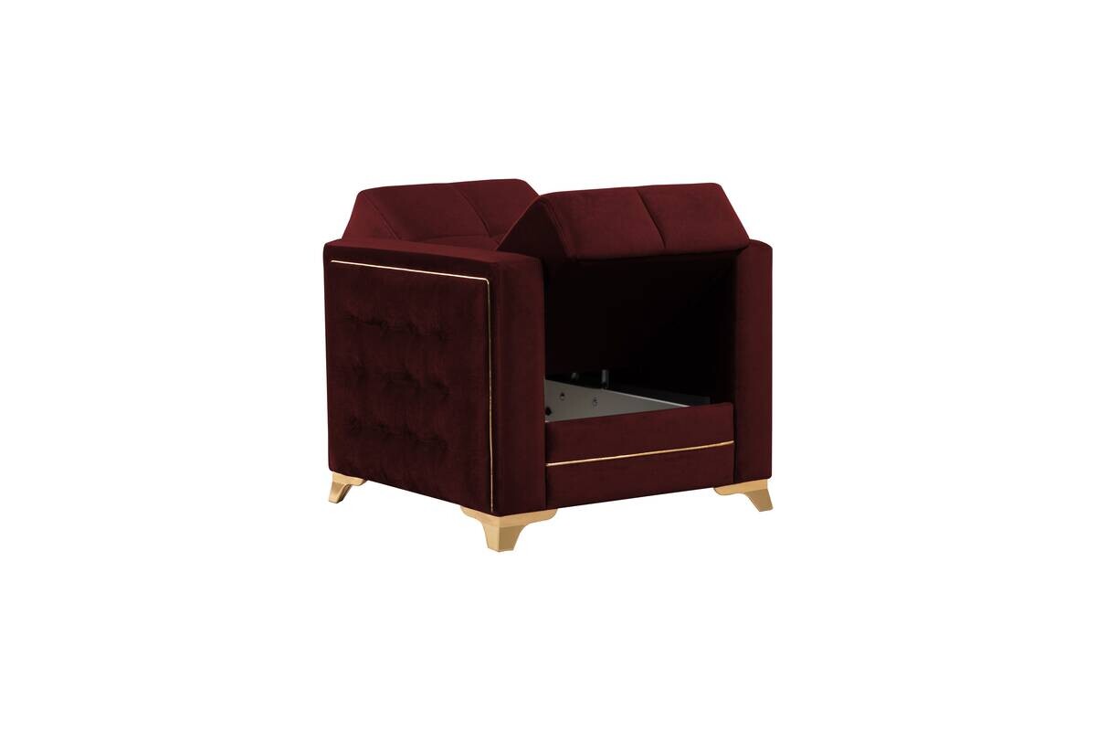 Sofa 3-2-1 Cavana bordeaux Microfaser