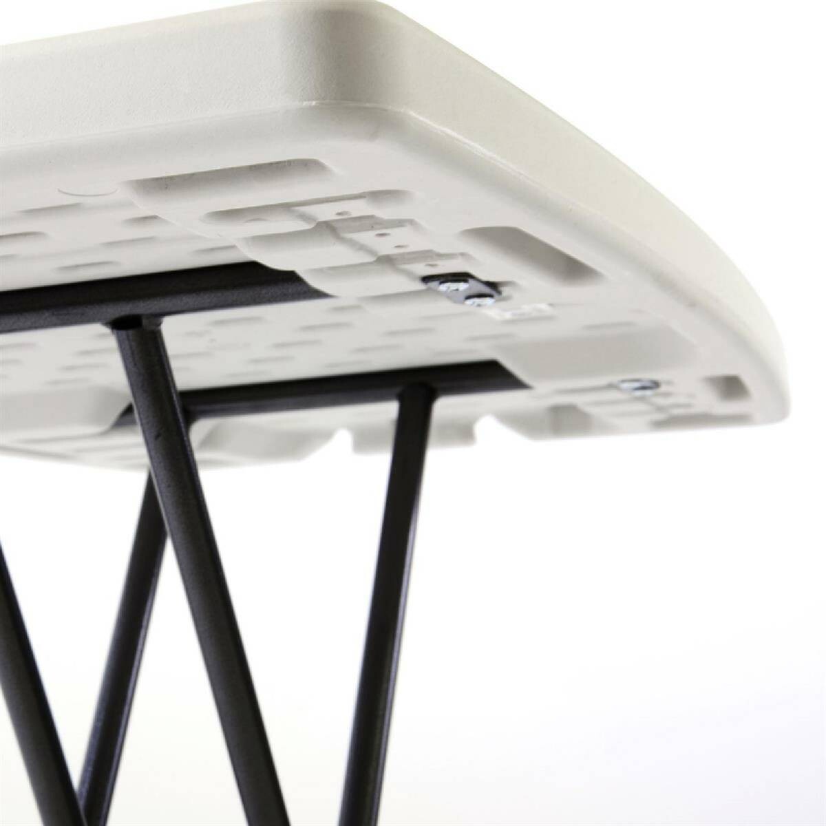 VCM Gartentisch weiß Kunststoff B/H/T: ca. 50x76x70 cm