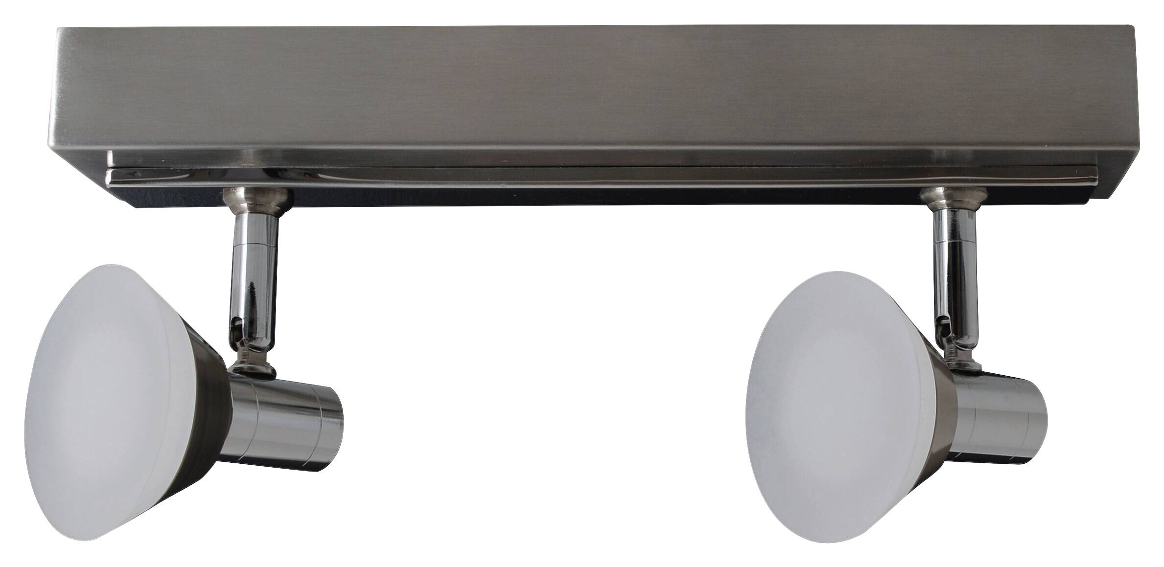 Näve Leuchten Spotleuchte 1226742 Chrom Metall Glas B/H/T: ca. 7,3x13,7x30 cm 2 Brennstellen