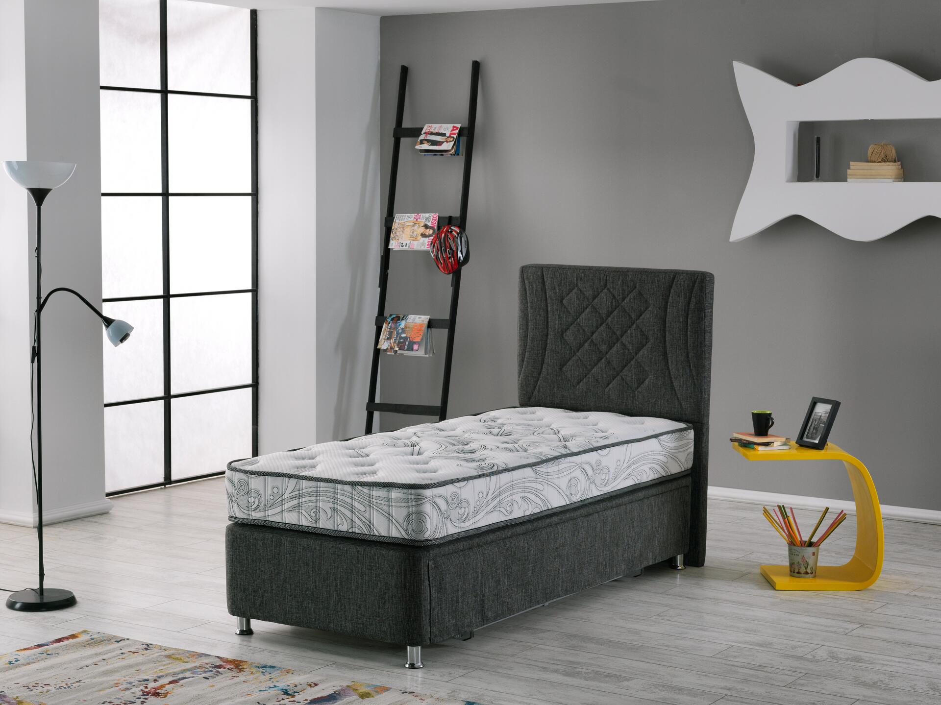 Polsterbett Comet grau dunkel Liegefläche B/L: ca. 90x200 cm