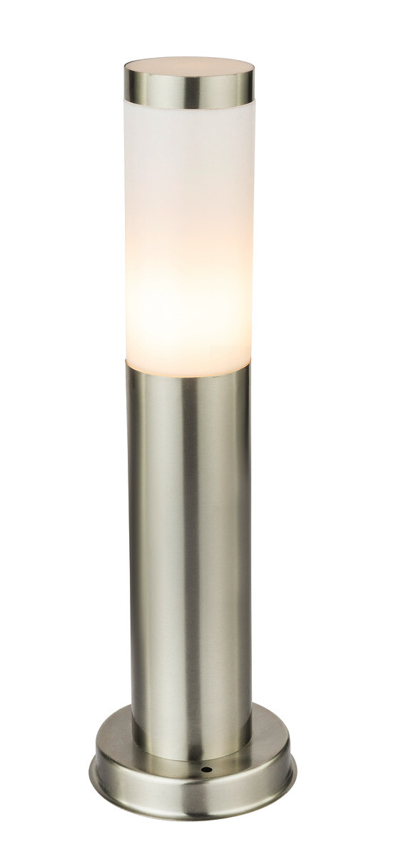Außenstandleuchte 3158 stahlfarbig Opal H/D: ca. 45x12,7 cm
