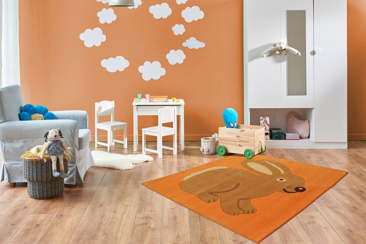 Arte Espina Kurzflorteppich Joy 295 orange B/L: ca. 130x130 cm