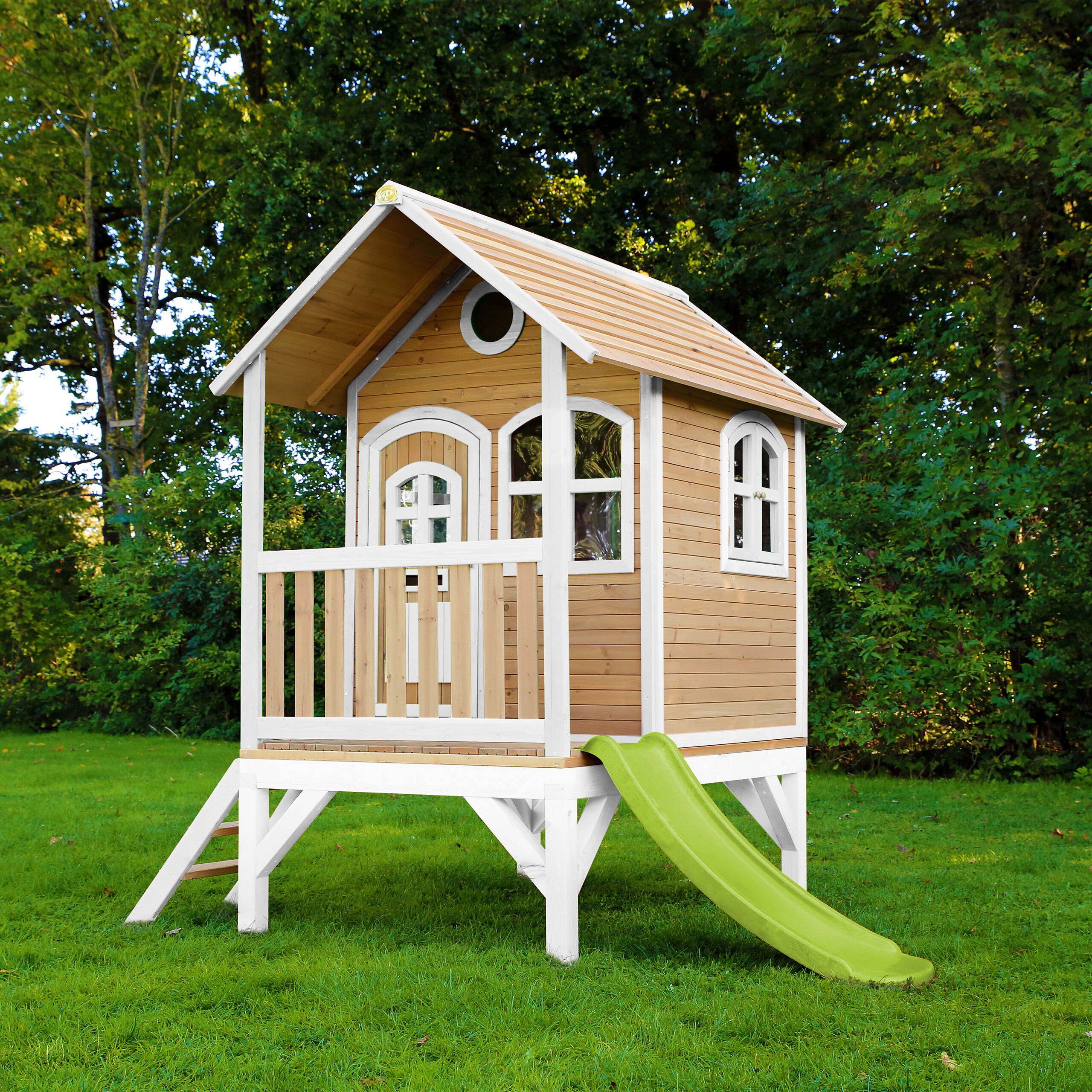 AXI Spielhaus Tom braun B/H/L: ca. 287x231x191 cm