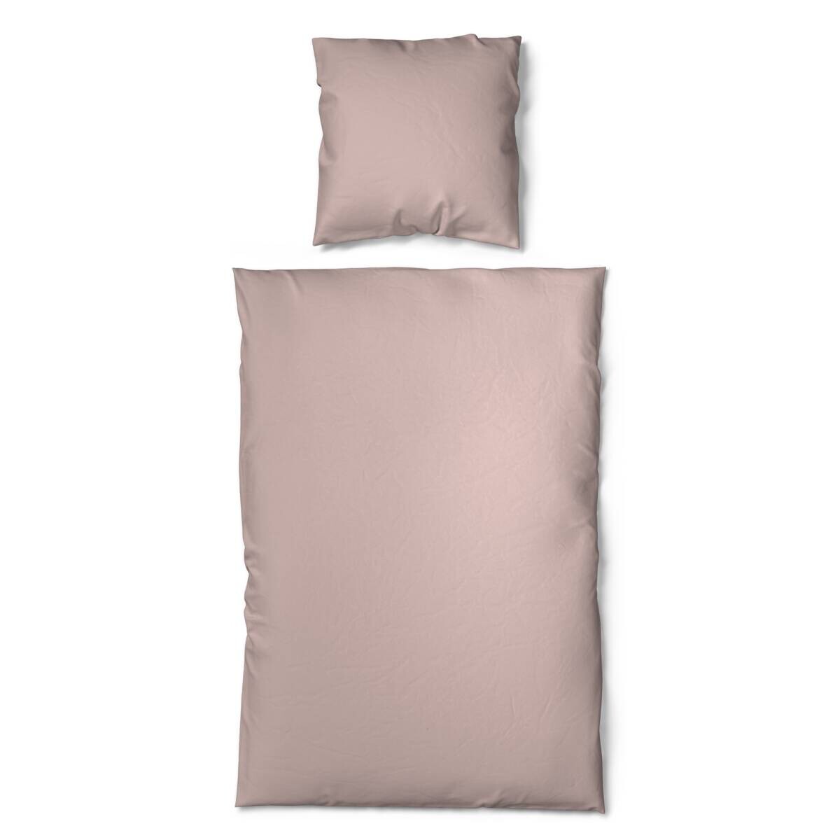 Baumwoll Bettwäsche Renforce rosé Baumwolle B/L: ca. 135x200 cm