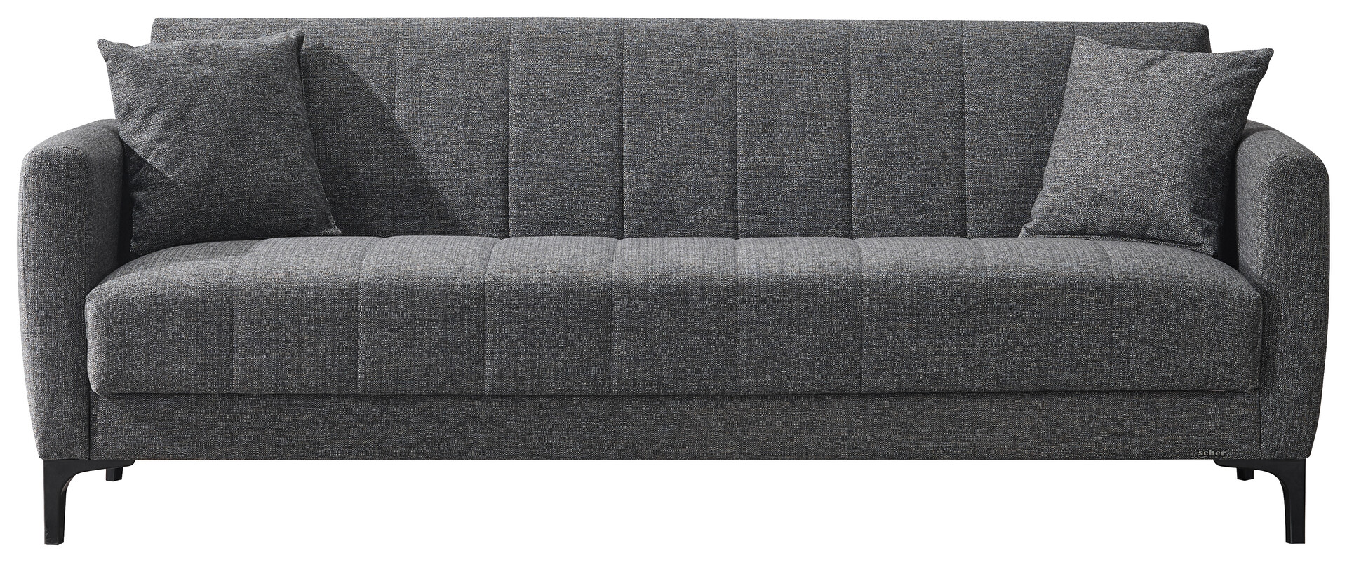 Schlafsofa Rovigo anthrazit Microfaser B/H/T: ca. 214x84x83 cm