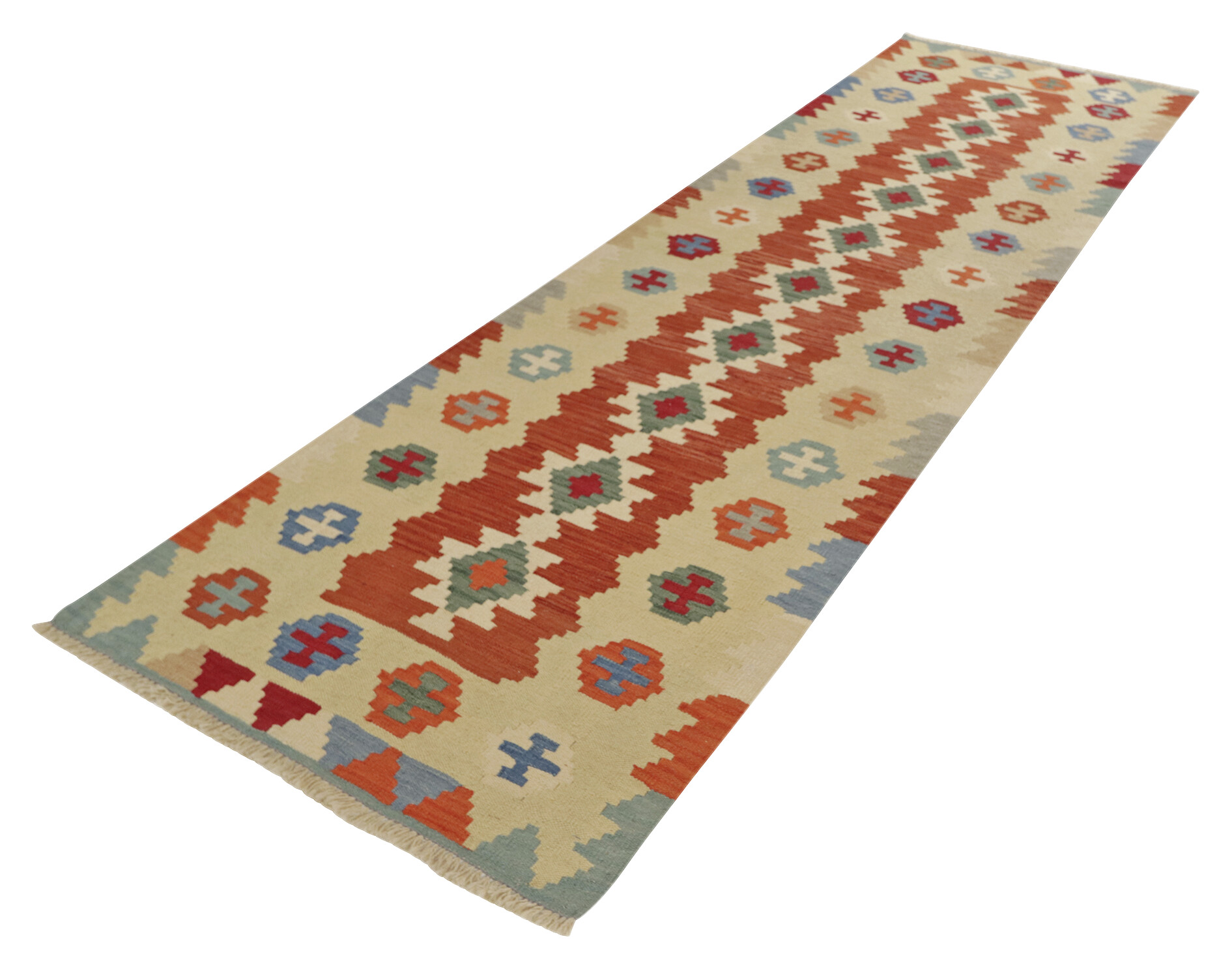 PersaTepp Teppich Kelim Gashgai beige B/H/L: ca. 90x1x290 cm PersaTepp Teppich Kelim Gashgai beige B/H/L: ca. 90x1x290 cm