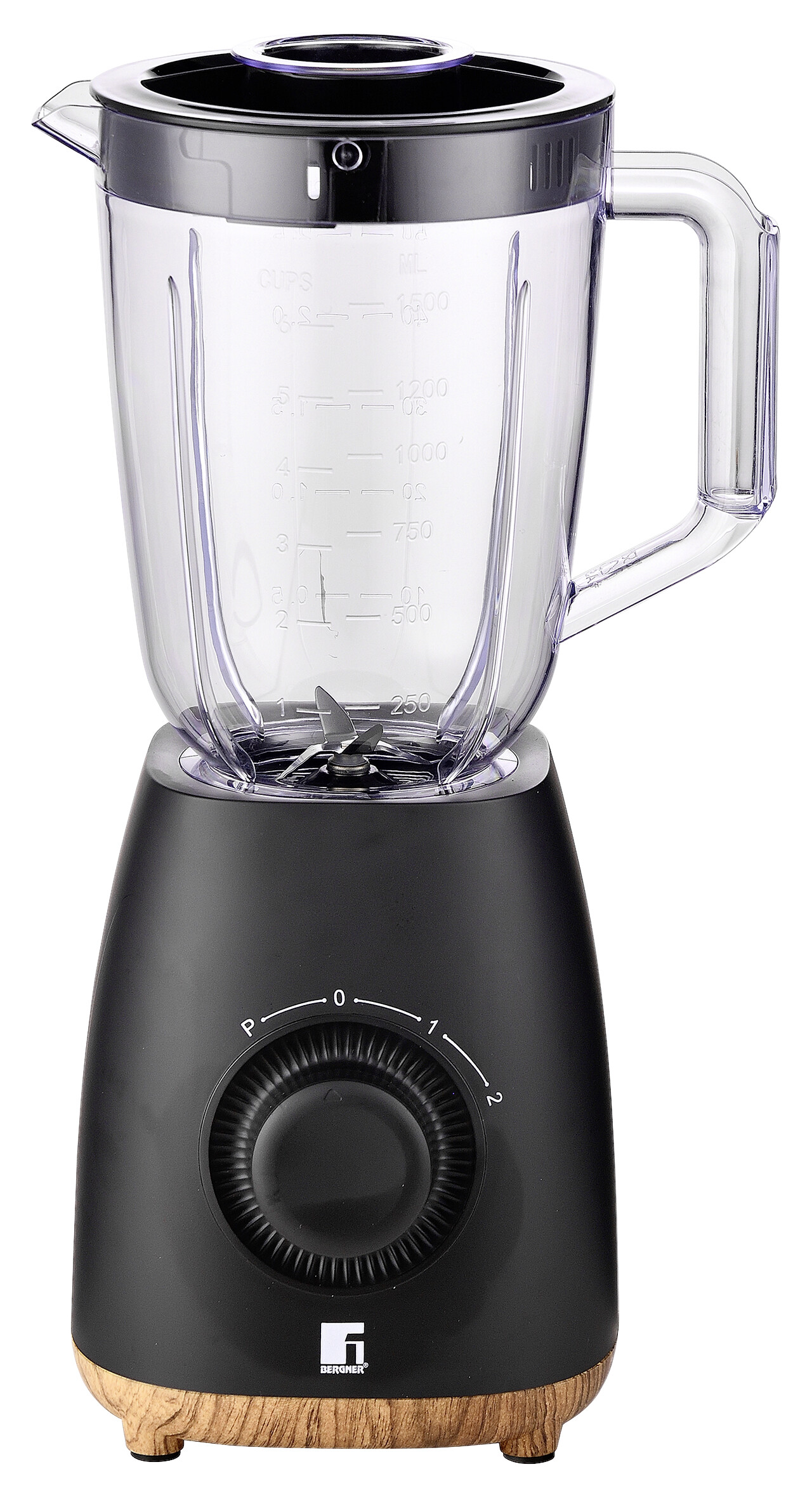 BERGNER Blender schwarz Polypropylen B/H/L: ca. 17x41x19 cm