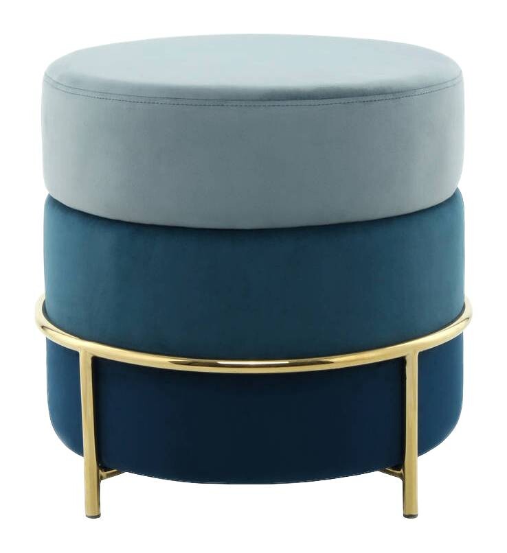 360 Living Hocker Matilda 100 blau H/D: ca. 46x48,5 cm
