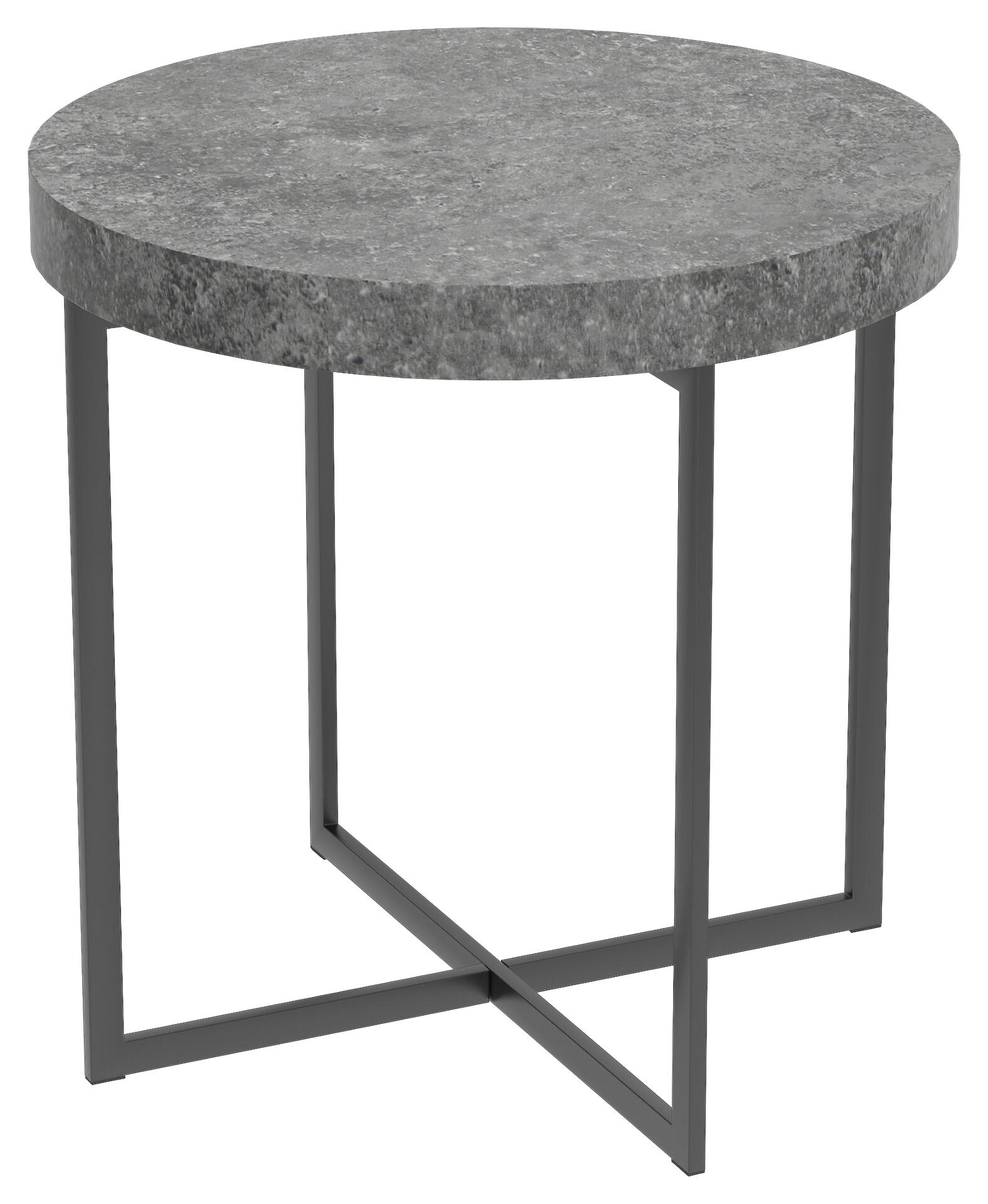 Beistelltisch Celina Beton Optik schwarz B/H/T: ca. 50x50x50 cm