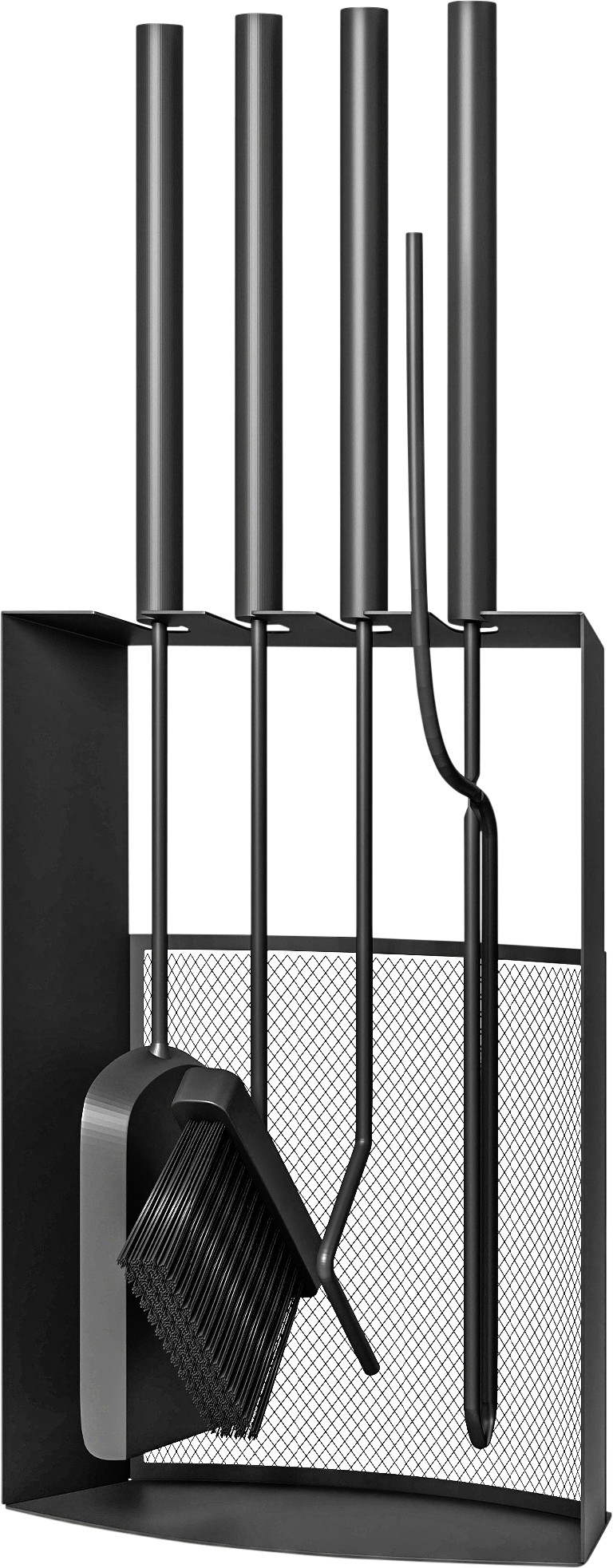 Outsunny Kaminbesteck schwarz B/H/L: ca. 13x59,5x28 cm