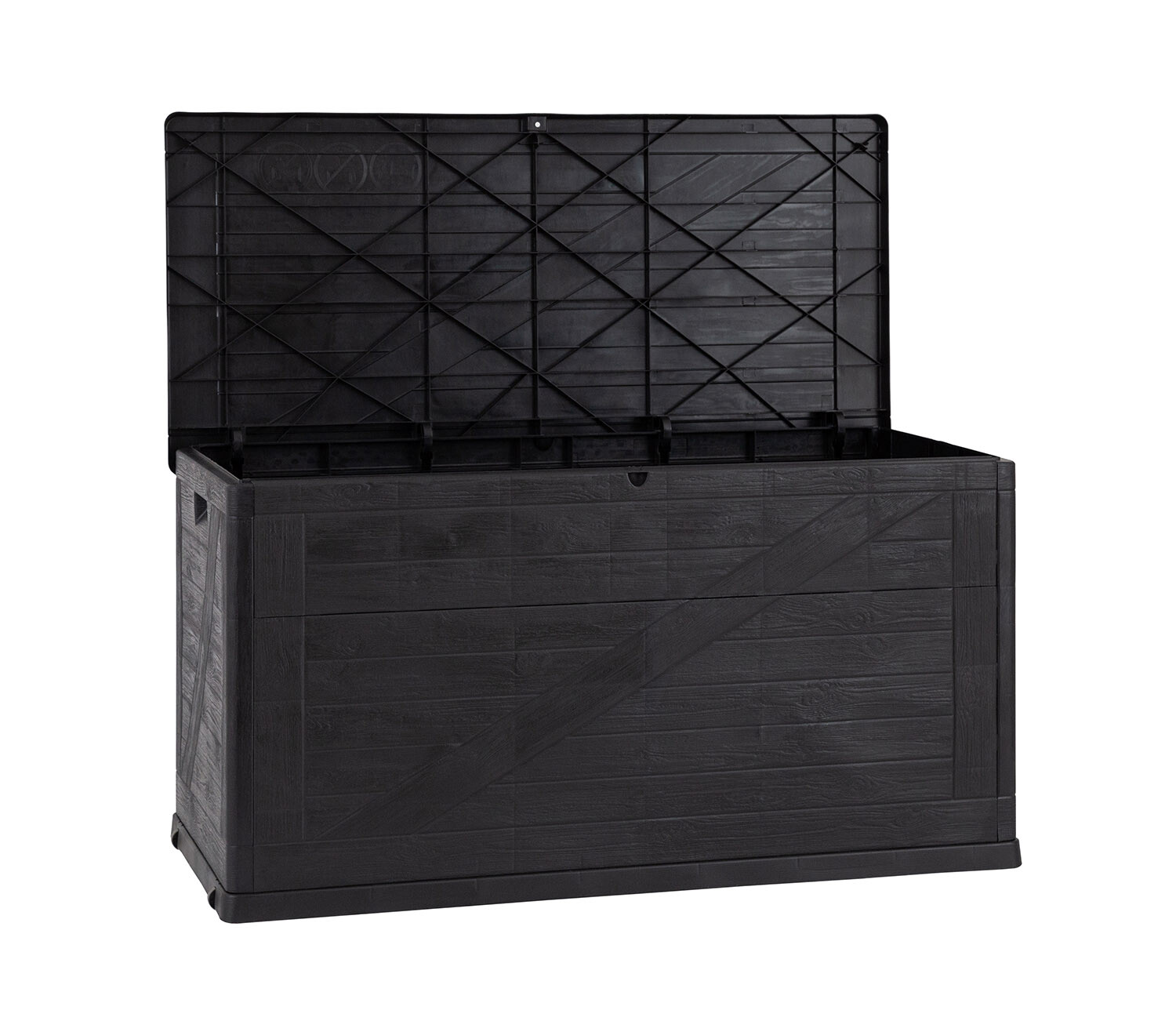 Toomax Aufbewahrungsbox Wood anthrazit Kunststoff B/H/L: ca. 63x56x120 cm