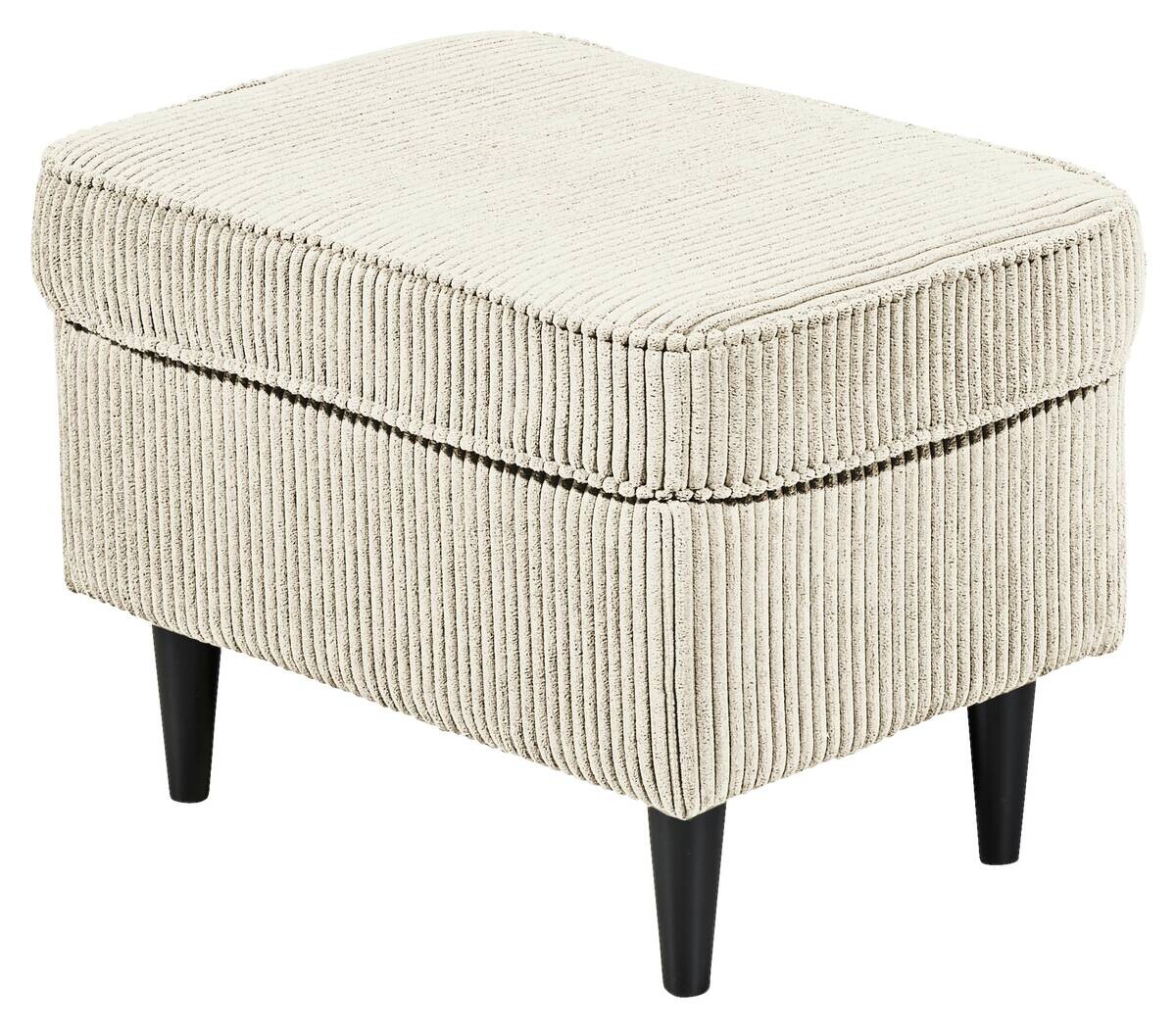 Hocker Oskar 5 creme Microfaser B/H/T: ca. 63x43x42 cm