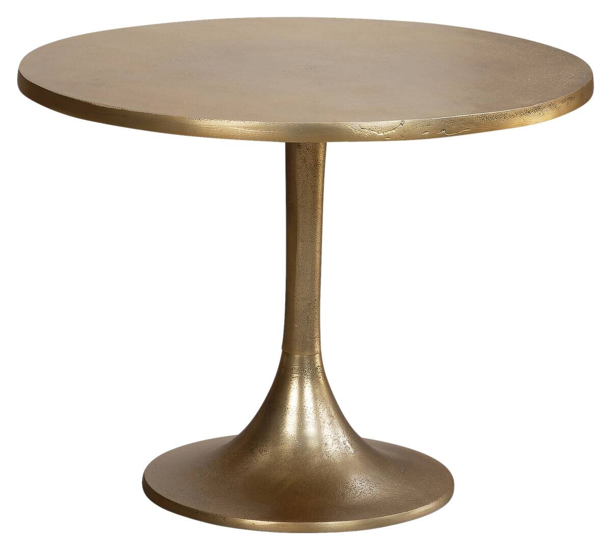Wohnling Couchtisch gold Metall H/T: ca. 47x60 cm