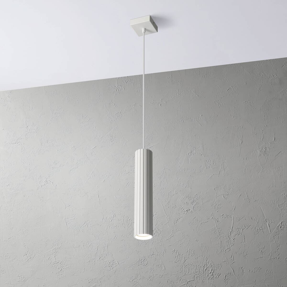 Lamkur Strahler Prisma weiß Stahl B/H/L: ca. 6,5x118x6,5 cm 1 Brennstellen