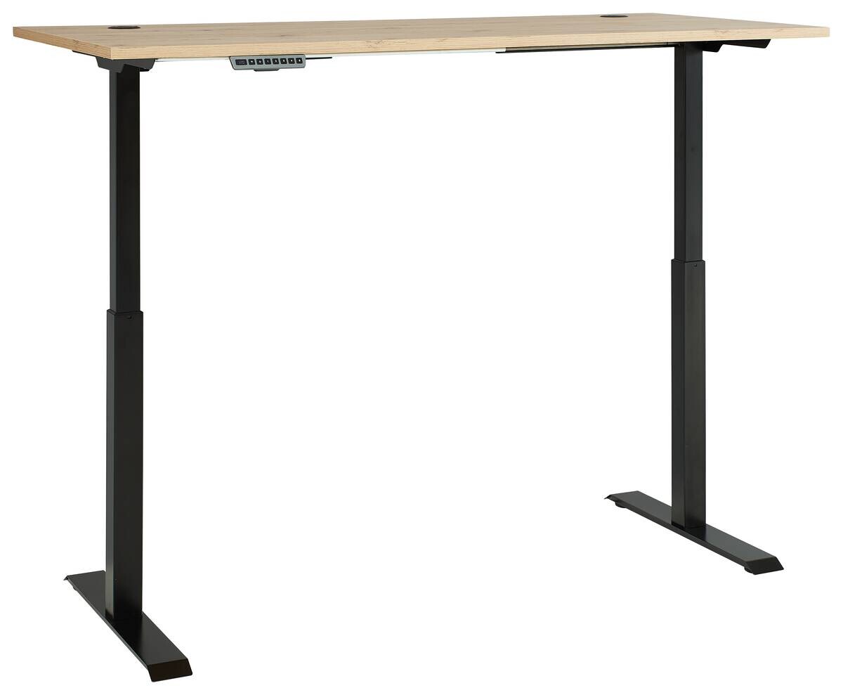 Schreibtisch Memphis Eiche Artisan Nachbildung anthrazit B/H/T: ca. 160x72x77 cm