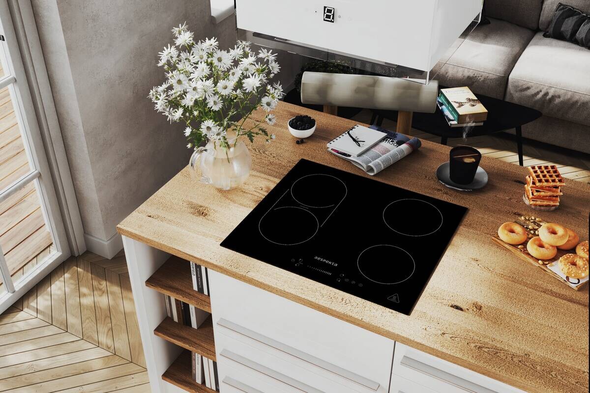 Respekta Inselküche Gabriel weiß Hochglanz B/H/T: ca. 290x200x60 cm