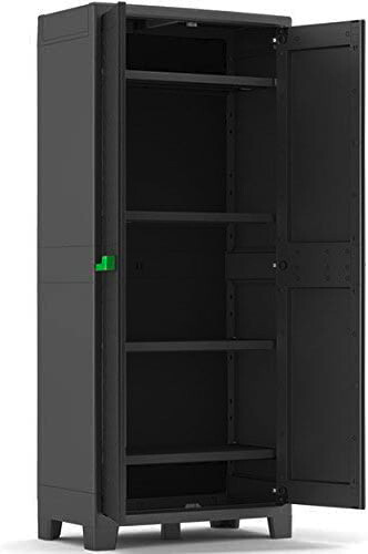 Keter Kunststoffschrank Moby grau Kunststoff B/H/T: ca. 80x182x44 cm