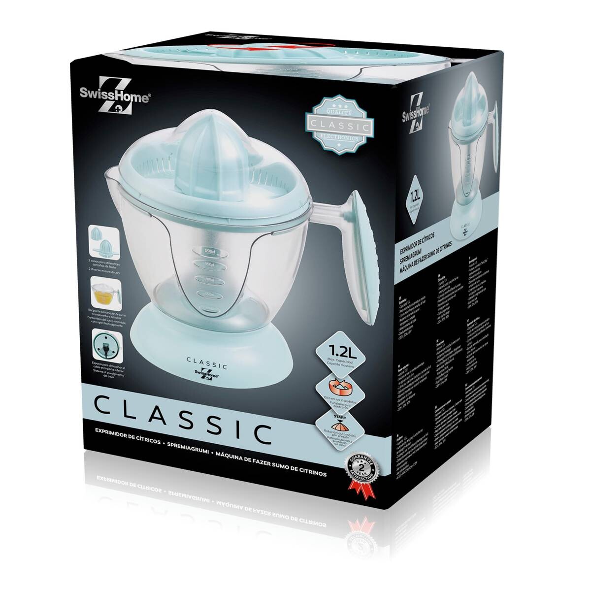 SWISS HOME Zitrusentsafter CLASSIC blau Kunststoff