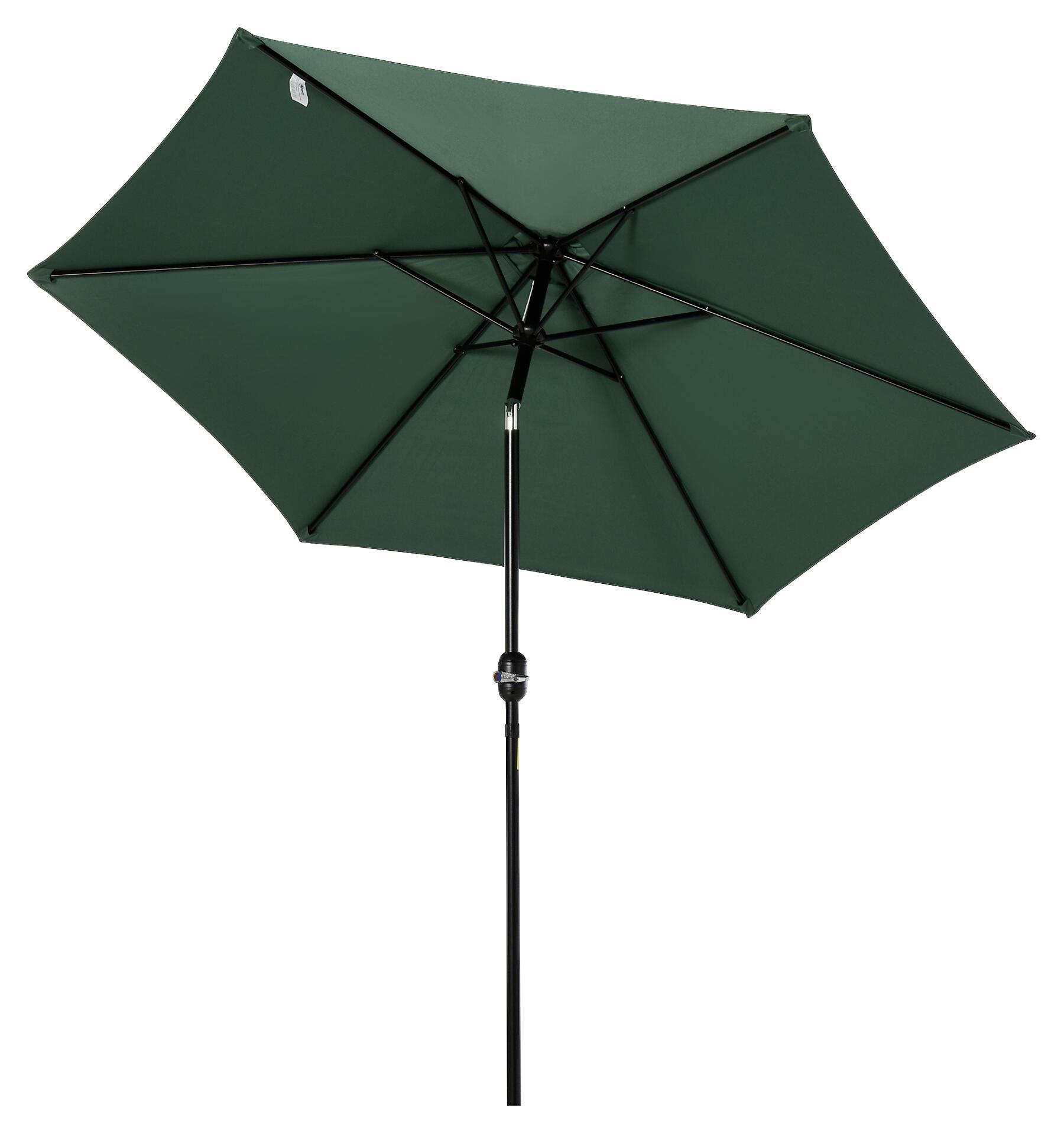 Outsunny Sonnenschirm grün Stahl B/H/L: ca. 270x235x270 cm