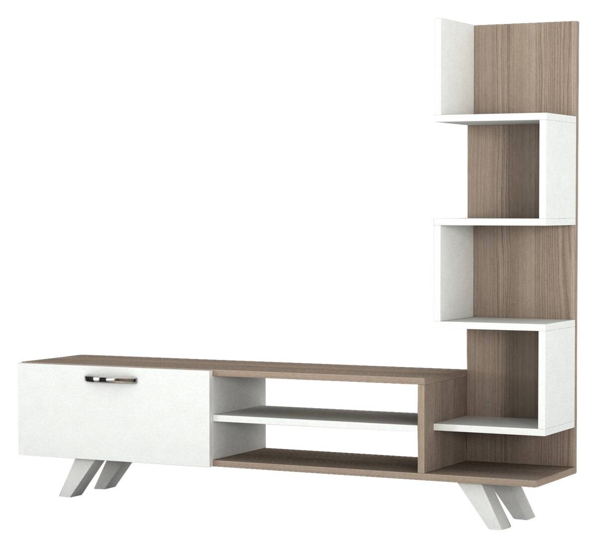 Wohnwand Ceren weiß Cordoba B/H/T: ca. 148x121x29 cm