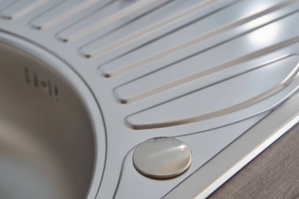 Respekta Einbauspüle Cansas 77 x 48 Edelstahl B/H/T: ca. 86x20x50 cm