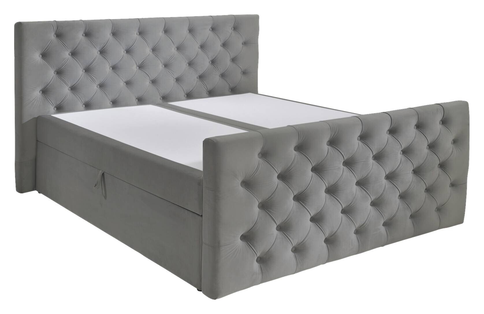 Boxbett Glow graubraun B/H/T: ca. 160x110x224 cm