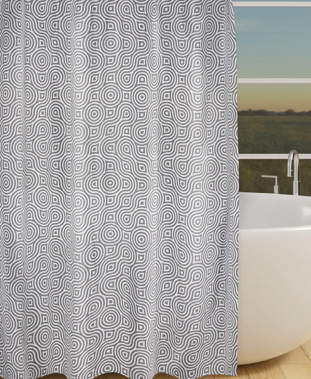 Acus Duschvorhang Abstrakt Polyester B/L: ca. 180x200 cm