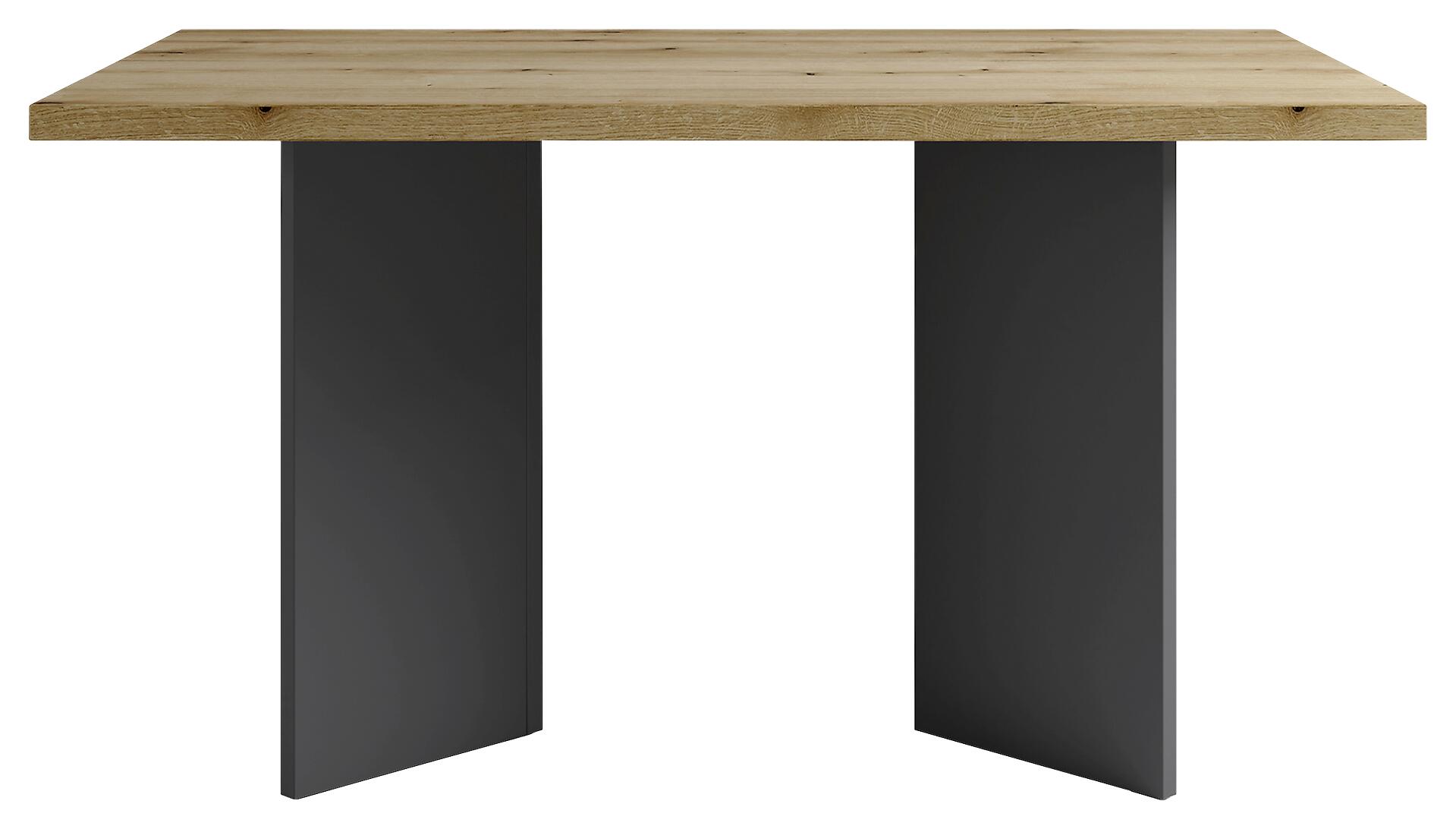 Tisch MARTEN Eiche Nachbildung anthrazit B/H/T: ca. 138x75,5x90 cm