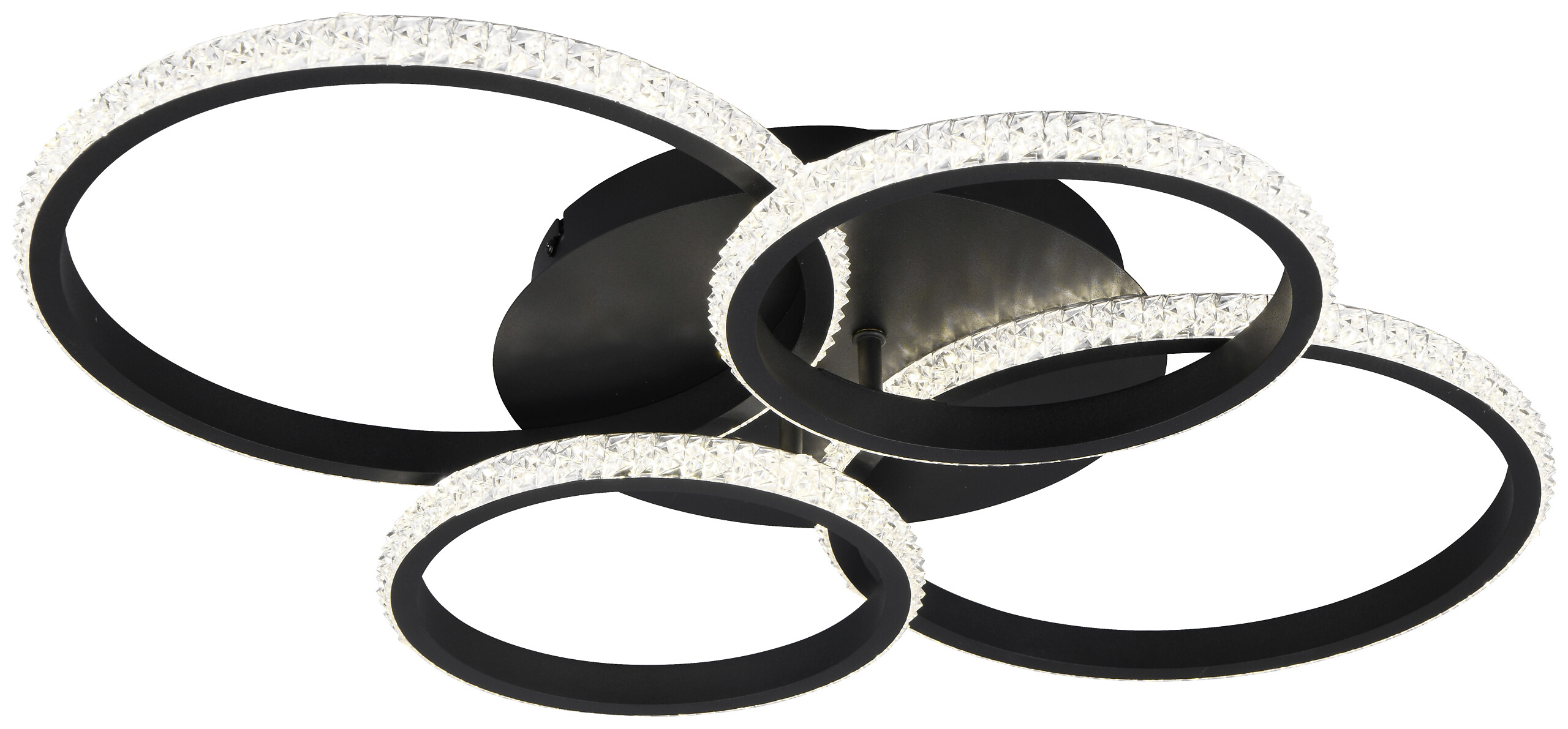 Reality LED-Deckenleuchte Cires mattschwarz Metall B/H/L: ca. 8,5x49,5x65,5 cm