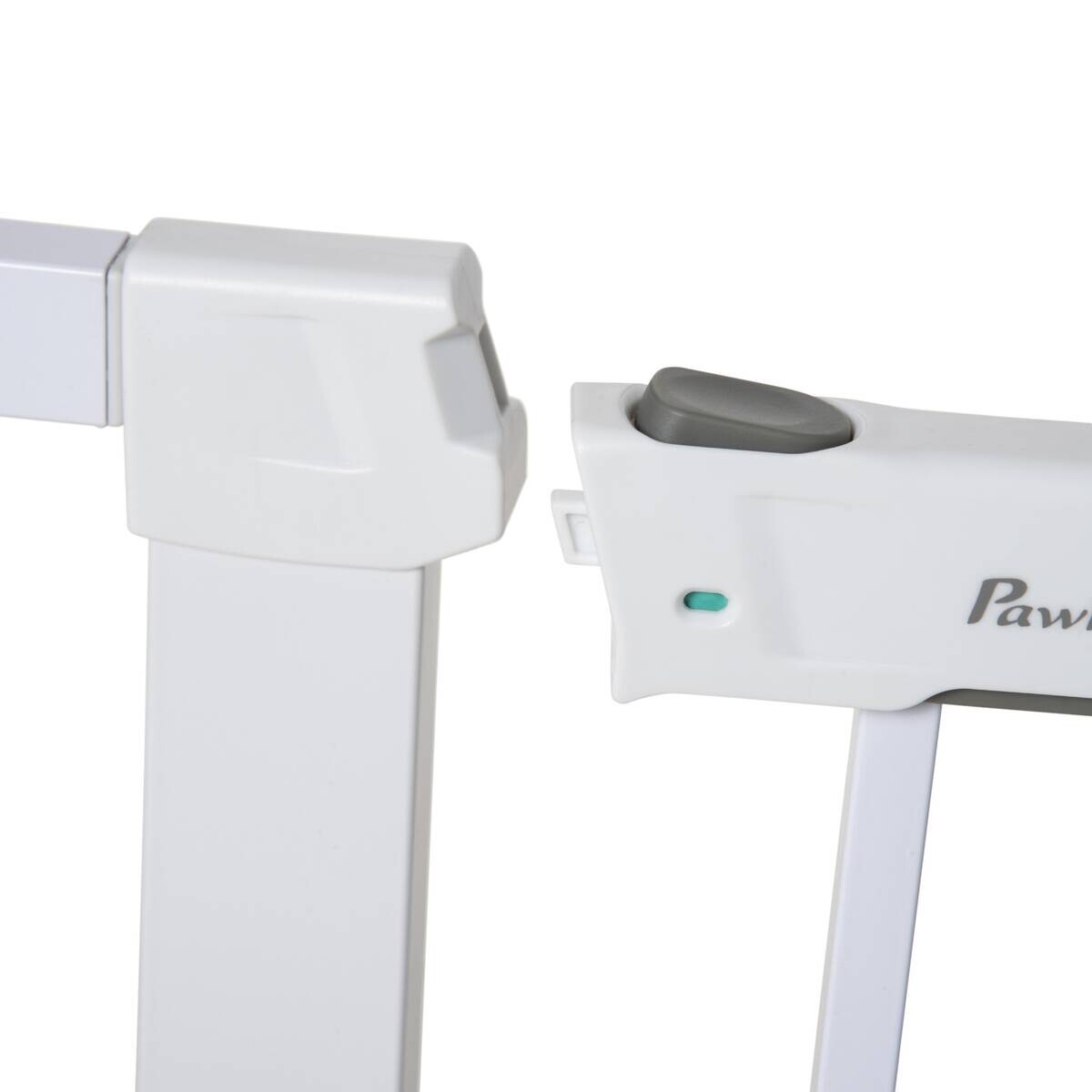 PawHut Schutzgitter weiß Edelstahl B/H/L: ca. 5x96x76 cm