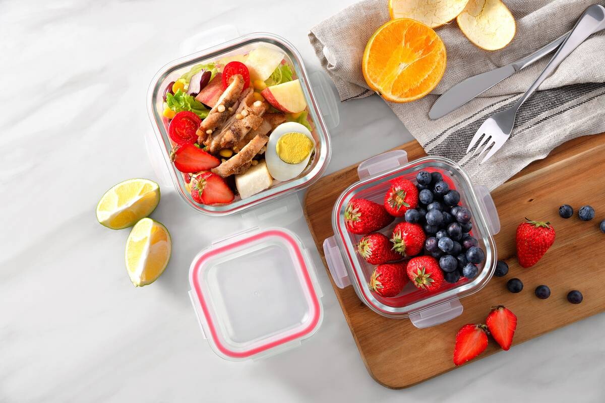 BERGNER Vorratsdosenset Go lovers rot