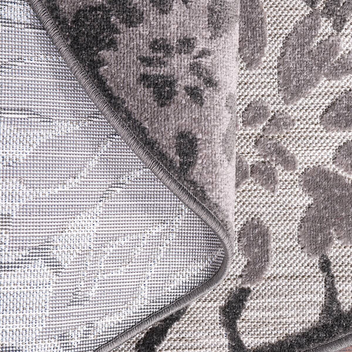 Sanat Outdoorteppich FLORAL grau B/L: ca. 120x120 cm