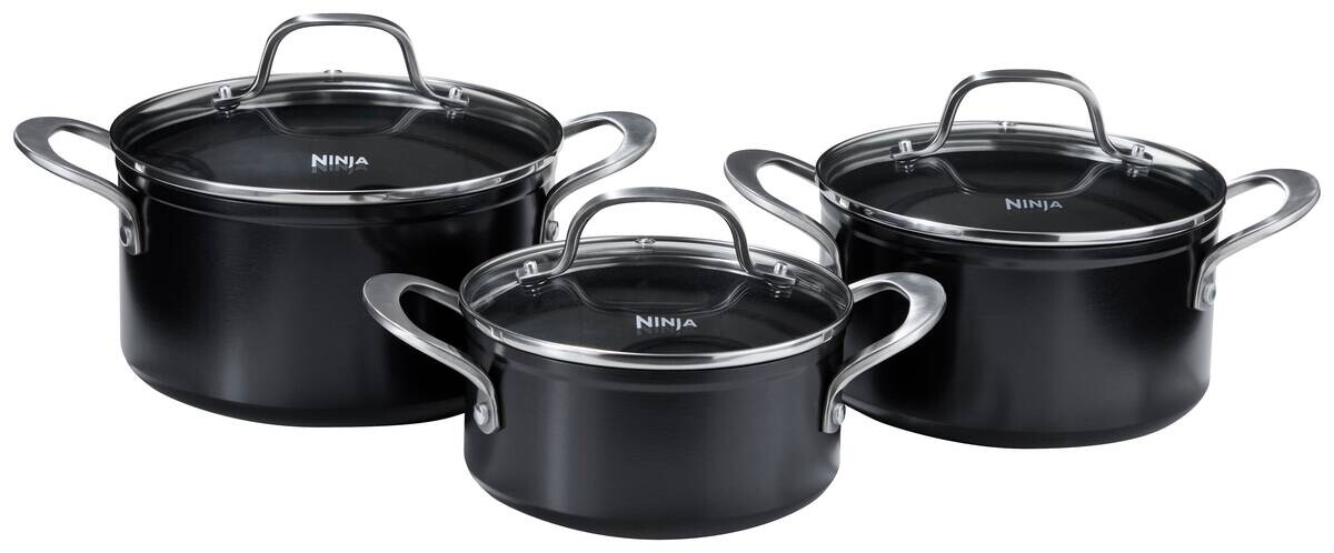 Ninja Topfset ZEROSTICK Essentials C13000DE schwarz Aluminium 3 tlg.