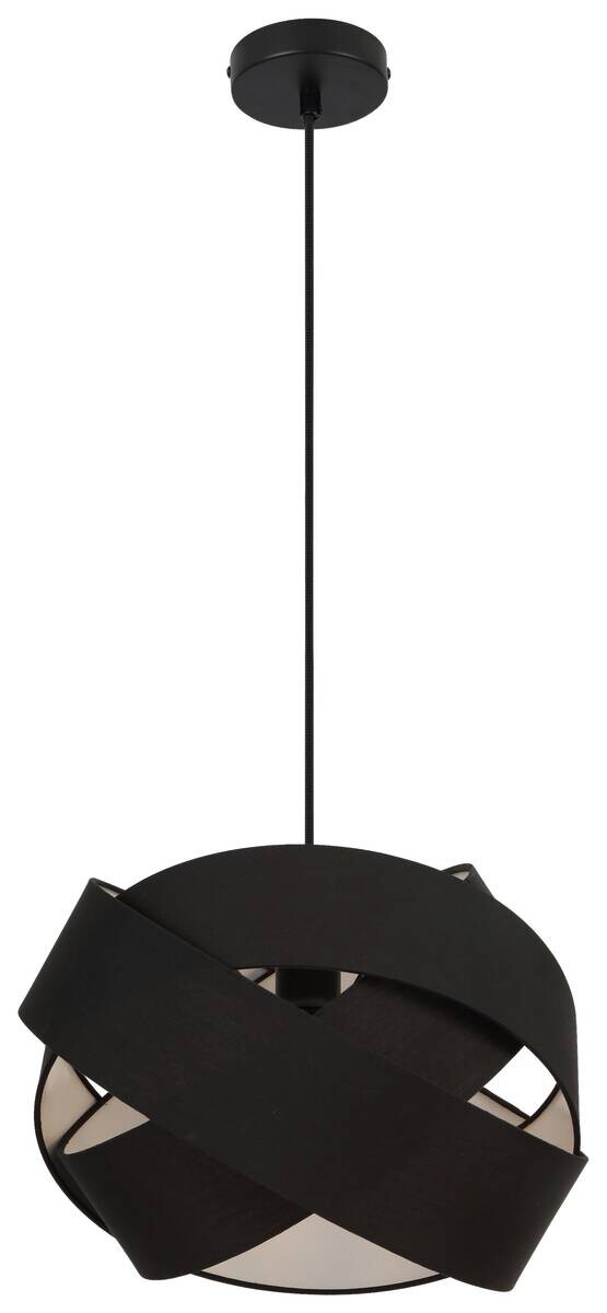 POCOline Pendelleuchte Amumu schwarz Metall H/D: ca. 120x38 cm E27 1 Brennstellen