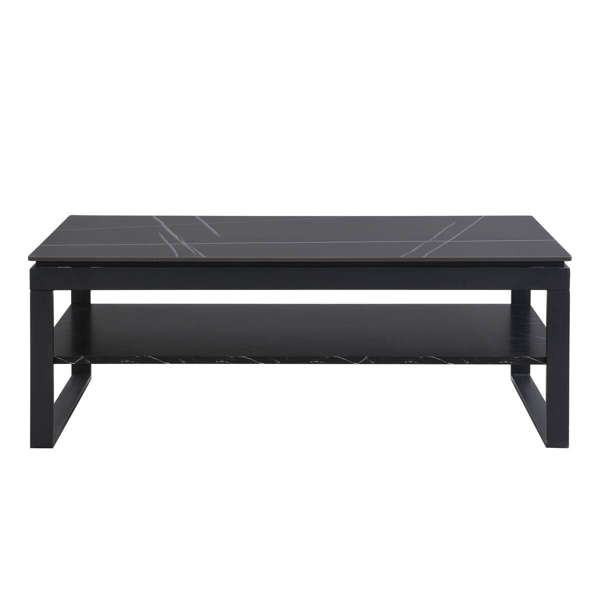 Couchtisch Mia schwarz Keramik Optik B/H/T: ca. 120x45x60 cm