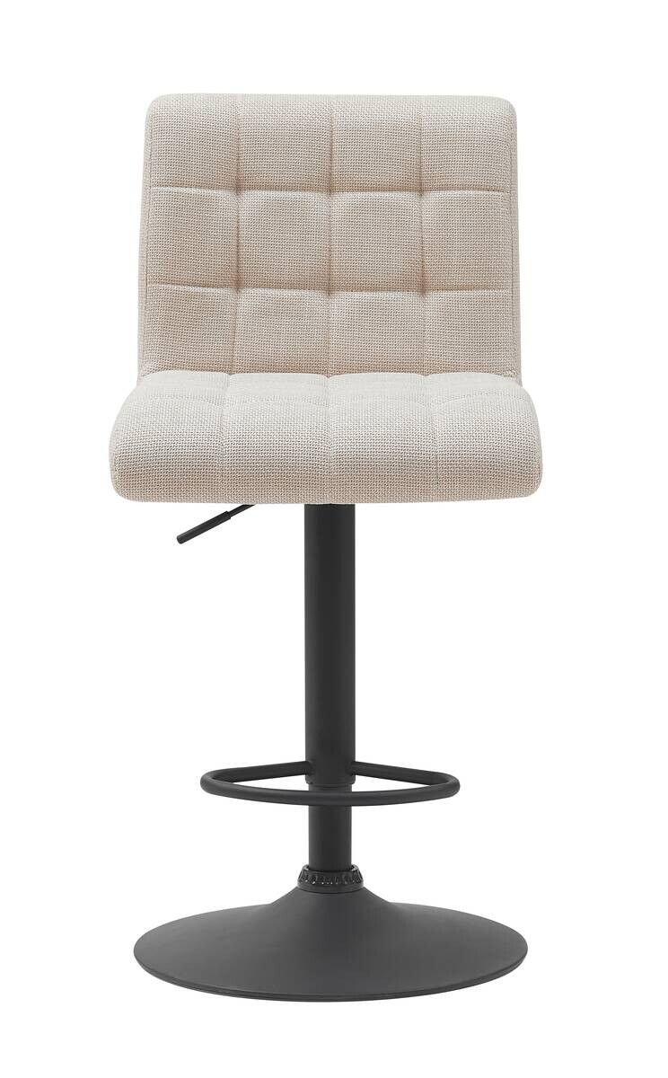 Barhocker Erika beige Microfaser Webstoff B/T: ca. 47x57 cm