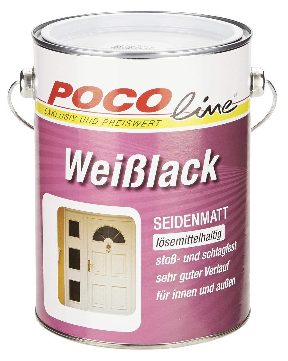 POCOline Weißlack weiß seidenmatt ca. 2,5 l