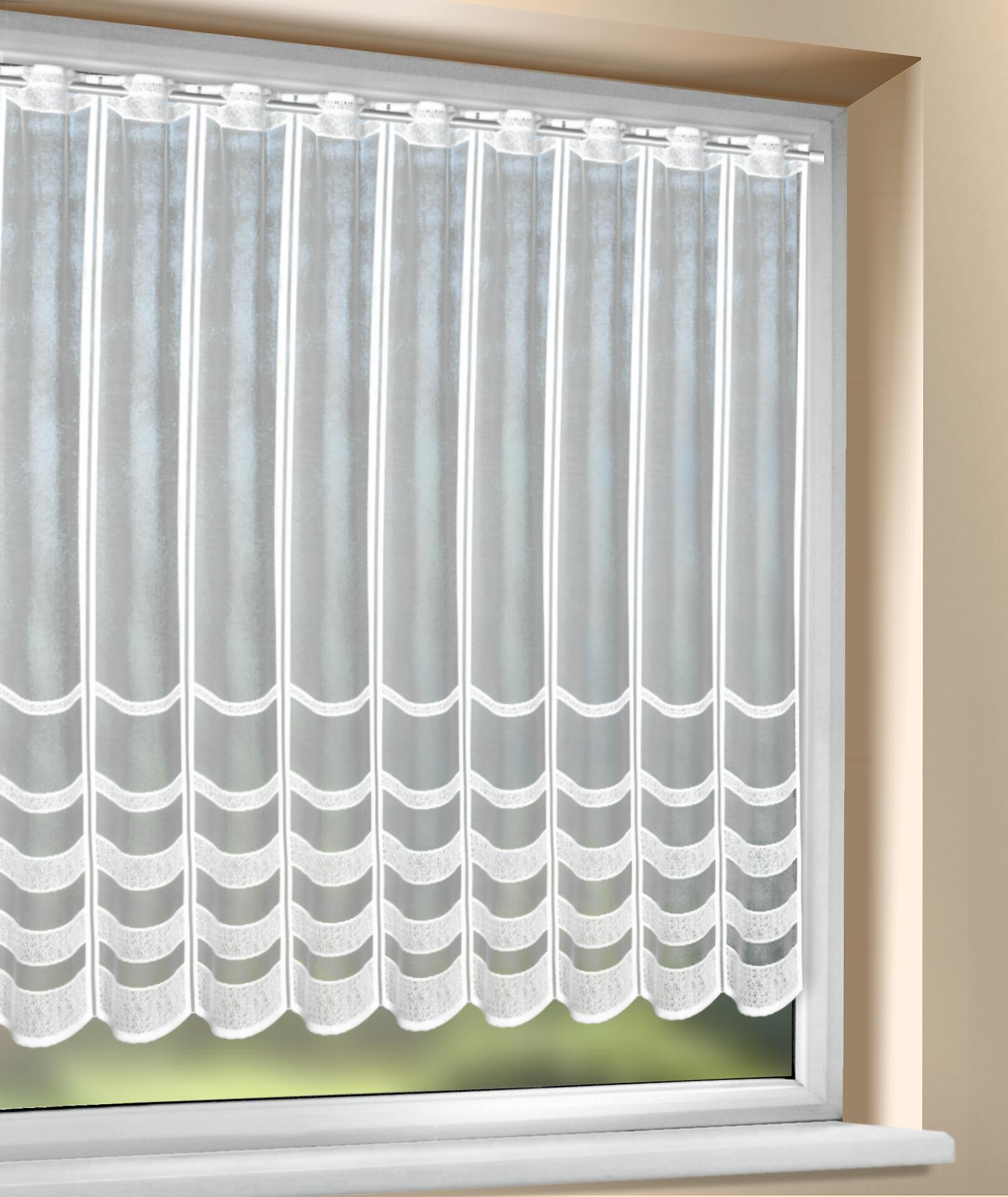 creative lifestyle Scheibengardine Alma weiß B/L: ca. 150x110 cm