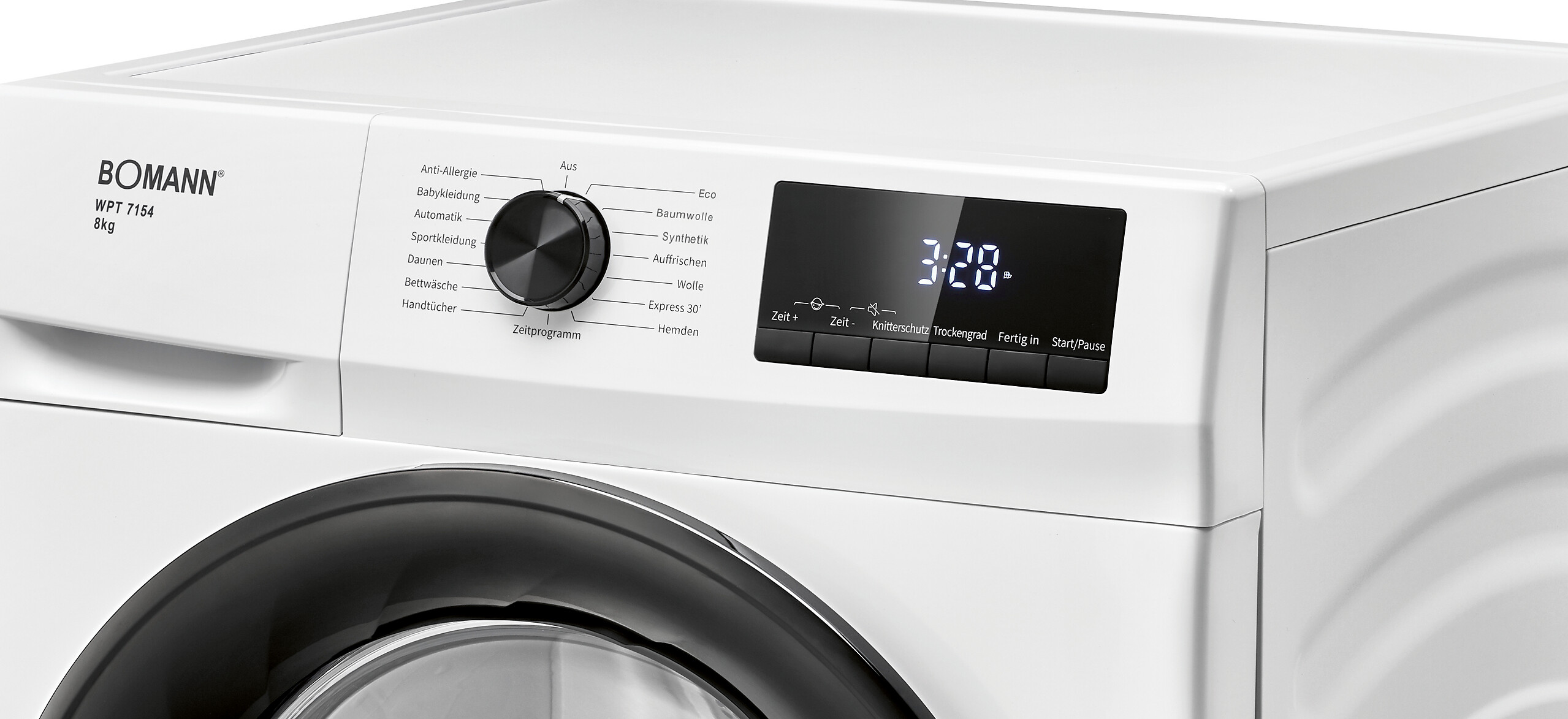 Bomann Wärmepumpentrockner WPT 7154 weiß B/H/T: ca. 59,5x84,5x58 cm ca. 8 kg