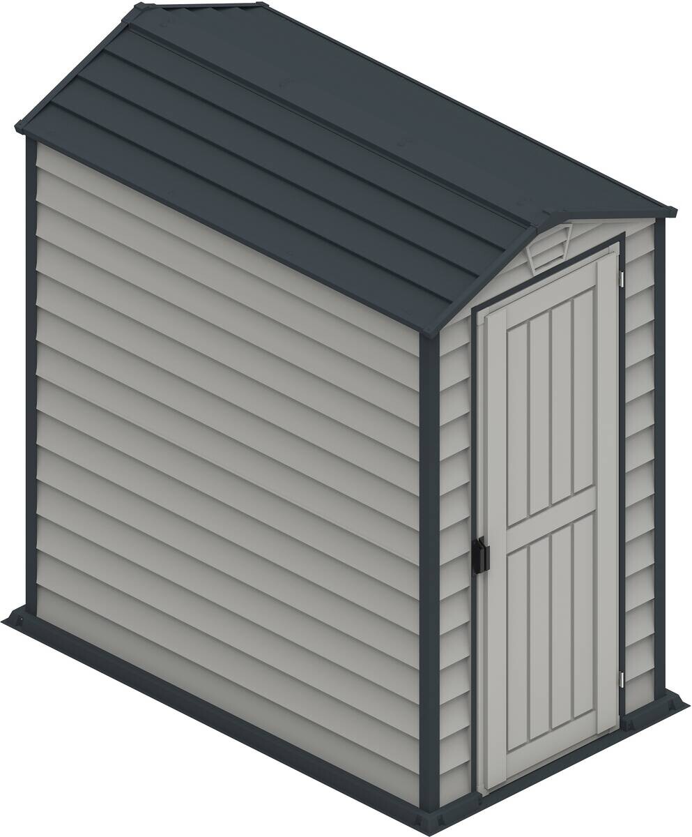 VCM Gerätehaus grau B/H/L: ca. 104x192x180 cm