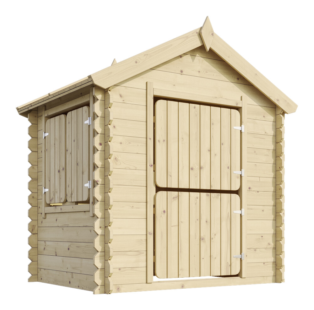 Timbela Kinderspielhaus M516 natur B/H/L: ca. 146x143x112 cm